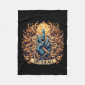 Een voor allen een tapijt van eenheid fleece deken (Voorkant)