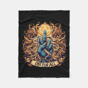 Een voor allen een tapijt van eenheid fleece deken