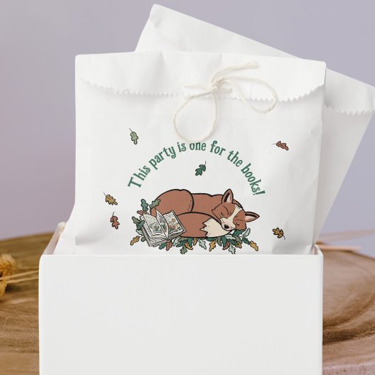 Een voor de boeken Fox Verjaardag Dank u Bedankzakje