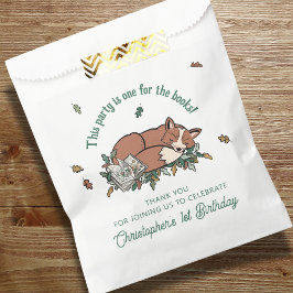 Een voor de boeken Fox Verjaardag Dank u Bedankzakje