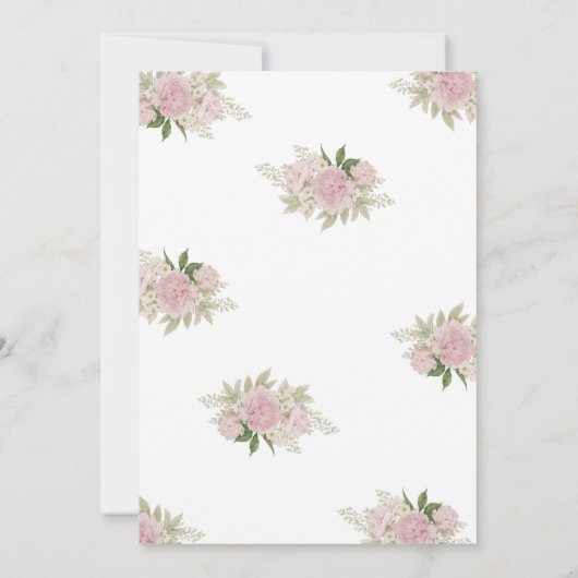 Een voor de eerste verjaardagsuitnodiging kaart (Achterkant)