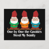 Eén voor één de gnomen briefkaart (Voorkant)