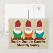 Eén voor één de gnomen briefkaart (Voorkant / Achterkant)