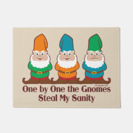 Eén voor één de gnomen deurmat