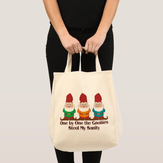 Eén voor één de Gnomen Funny Tote Bag (Voorkant (product))