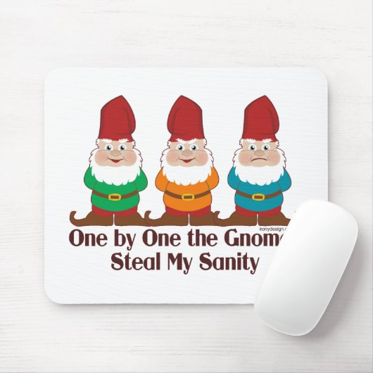 Eén voor één de gnomen muismat (Met muis)