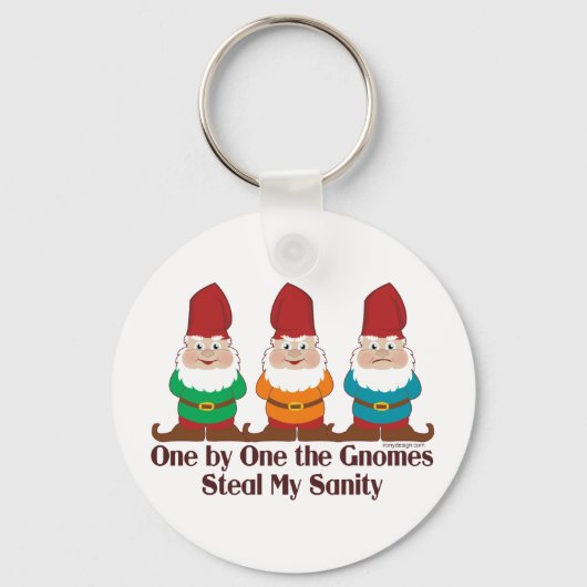 Eén voor één de gnomen sleutelhanger (Achterkant)