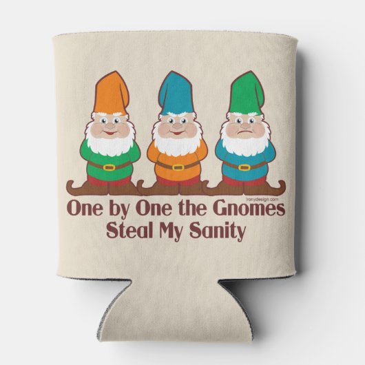 Eén voor één de gnomen Steal My Sanity Blikjeskoeler (Achterkant)