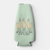 Eén voor één, de Llamas Steal mijn Sanity Funny Flesjeskoeler (Voorkant)