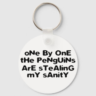Eén voor één de pinguïns die mijn gezondheid stele sleutelhanger