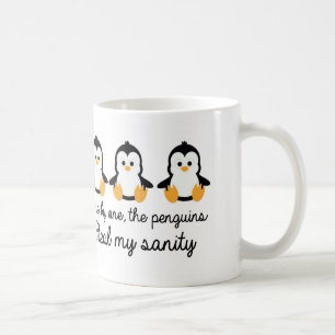 Eén voor één stelen de pinguïns mijn gezondhei koffiemok