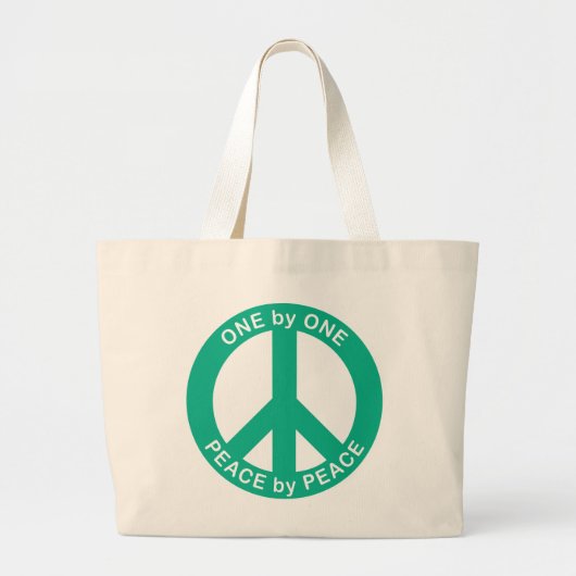 Eén voor één Vrede door Peace Jumbo Tas (Voorkant)