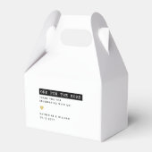 Een voor het Road Label Font Dank u Snack Bedankdoosjes (Achterkant)