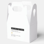 Een voor het Road Label Font Dank u Snack Bedankdoosjes (Geopend)