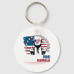 Een voor Joe Een voor Kamala Grappig Trump Stem Tr Sleutelhanger