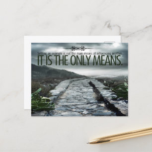 "Een voorbeeld stellen" Inspirerend quote Briefkaart