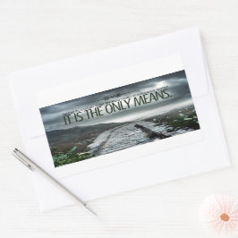 "Een voorbeeld stellen" Inspirerend quote Rechthoekige Sticker