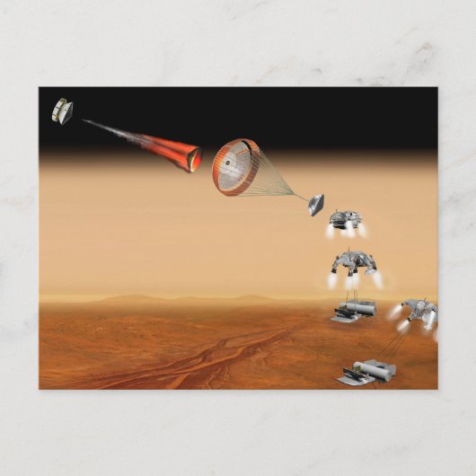 Een voorgestelde Mars Sample Return-missie. Briefkaart (Voorkant)