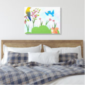 Een voorjaarsserenade canvas afdruk (Insitu (Slaapkamer))
