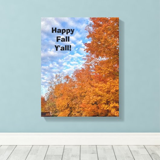 Een voorproefje van Herfst - Canvass Print (Insitu (Houten vloer))