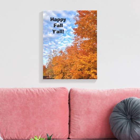 Een voorproefje van Herfst - Canvass Print (Insitu (Woonkamer))