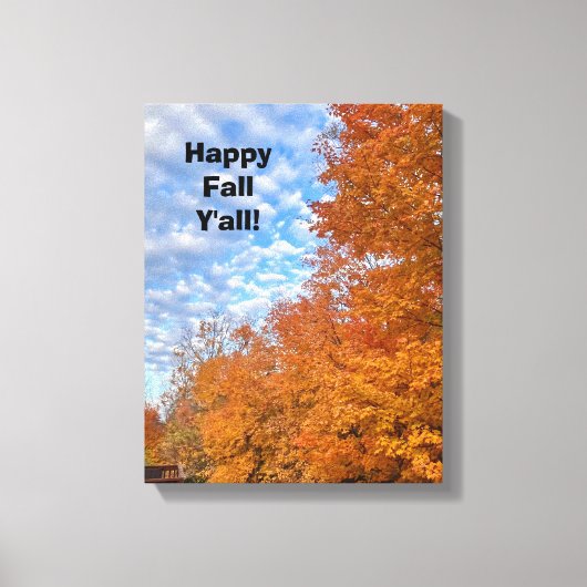 Een voorproefje van Herfst - Canvass Print (Voorkant)