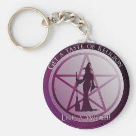 Een voorproefje van religie. Lick een heks! Sleutelhanger