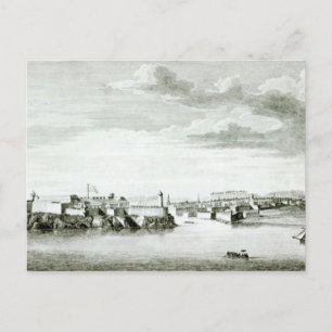 Een vooruitzicht op het kasteel van Moro en de sta Briefkaart