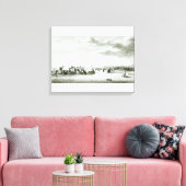 Een vooruitzicht op het kasteel van Moro en de sta Canvas Afdruk (Insitu (Woonkamer))