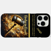 Een voorzittershamer vol met de macht van de gerec Case-Mate iPhone case (Achterkant (horizontaal))