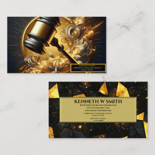 Een voorzittershamer vol met de macht van de gerec visitekaartje