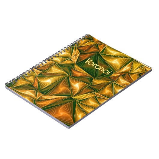 Een voronoi driehoekspatroon voor wiskunde geeks notitieboek (Linkerzijde)