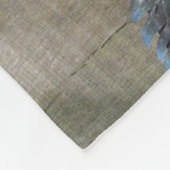 Een Vorwerks Chicken pair, Rooster en Hen Eating Fleece Deken (Hoek)