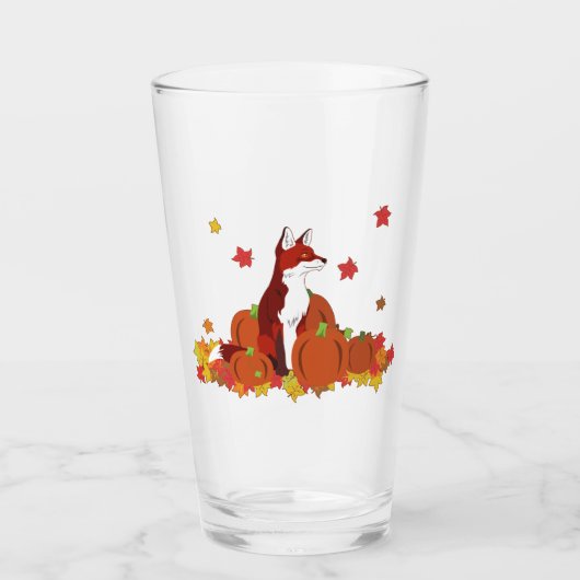Een vos in de pompoen glas (Voorkant)
