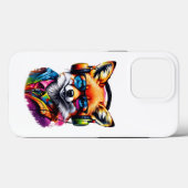 Een vos in hoofdtelefoon en bril Case-Mate iPhone case (Achterkant (horizontaal))