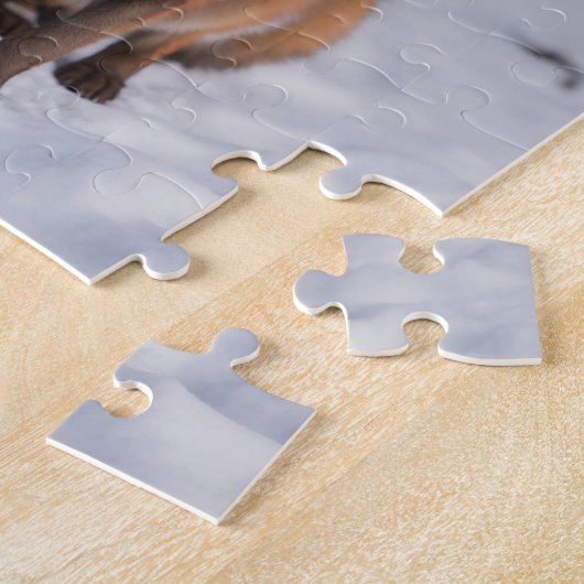 Een vos met Kerstmis Legpuzzel (Zijkant)