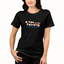 Een Vos op de Fairway - Dames - Zwarte Shirt