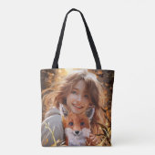Een vos, twee vossen tote bag (Achterkant)