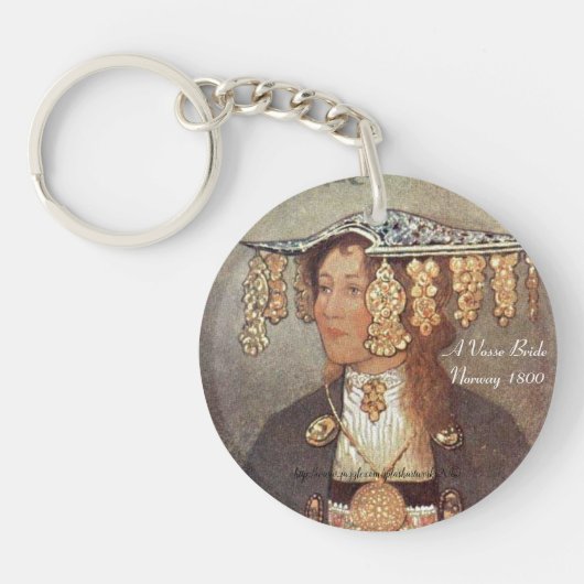 "Een Vosse Bruid" Sleutelhanger (Voorkant)