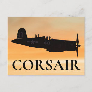 Een Vought F4U Corsair gevechtsvliegtuig Briefkaart