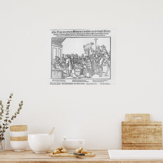 Een vraag aan een fabrikant, c.1500 poster (Keuken)