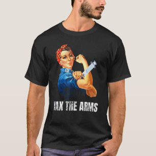 Een vraag aan wapens wacht niet Vaccineer Vax de w T-shirt