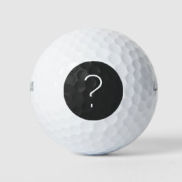 Een vraagteken golfballen