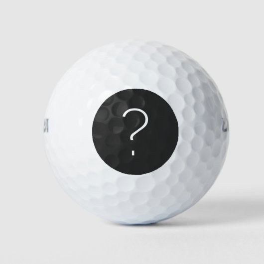 Een vraagteken golfballen (Voorkant)