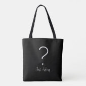 Een vraagteken tote bag (Achterkant)