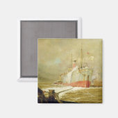 Een vrachtschip dokken magneet (Voorkant / Achterkant)