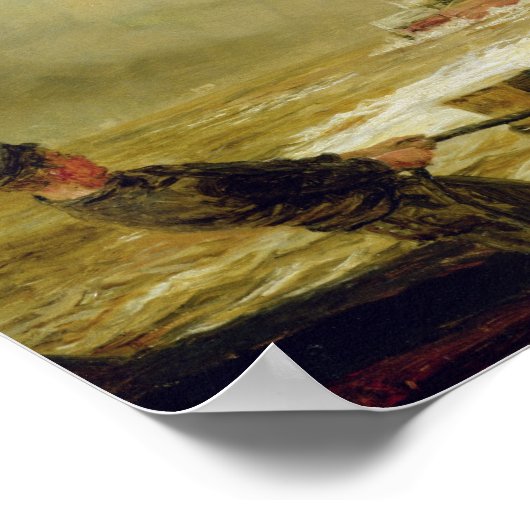 Een vrachtschip dokken poster (Hoek)