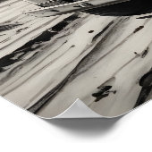 Een vrachtwagen in de woestijn poster (Hoek)