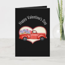 Een vrachtwagen vol bloemen 5" x 7" gevouwen kaart