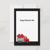Een vrachtwagen vol Valentijnskaarten Bedankkaart (Achterkant)